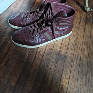 Gucci Brown High-Top Sneakers